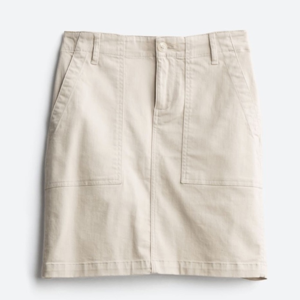Liverpool Jeans Company Cream Mini Skirt